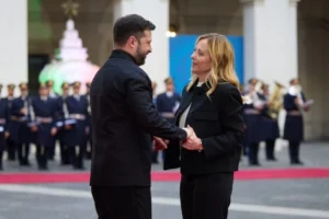 Зеленський зустрівся з премʼєркою Італії