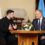 Зеленський розпочав переговори з Туском у Варшаві