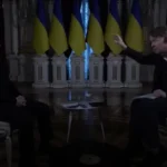 У Маріїнському палаці під час інтерв’ю Зеленського зникло світло