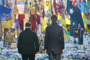 Зеленський та Рютте вшанували пам’ять загиблих захисників (відео)