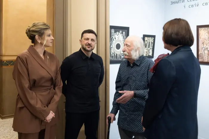 Подружжя Зеленських взяло участь у презентації виставки легендарного Марчука